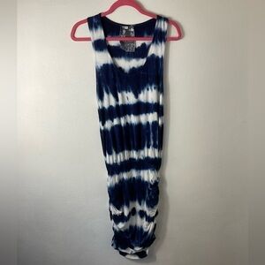 Yfb Young Fabulous Broke Blue Tie Dye Dress Sz S